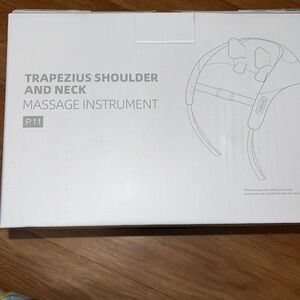 Trapezius shoulder and neck massage instrument